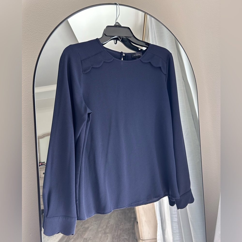 The Limited Navy Blouse